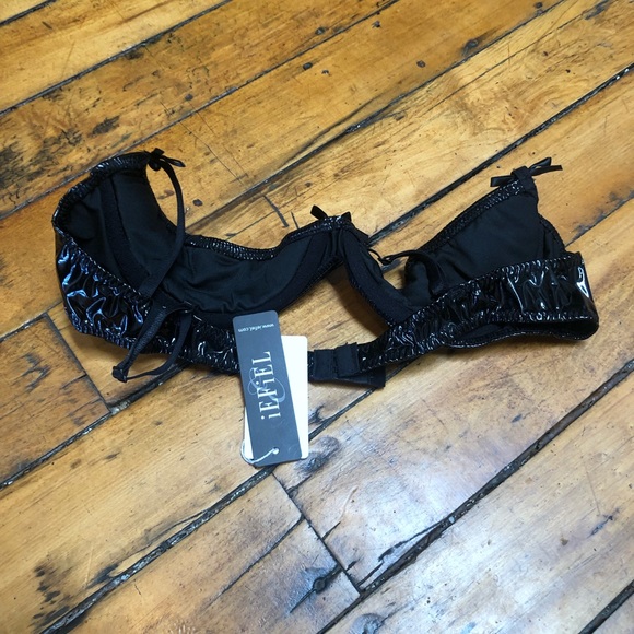 Patent Leather Balconette bra, size L/29” C and S/26” A. - Picture 10 of 12